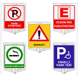 Plastik Trafik İkaz Levhaları